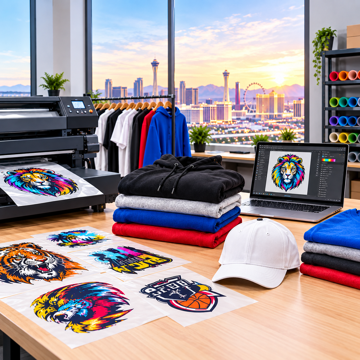 Custom DTF printing on apparel in Las Vegas