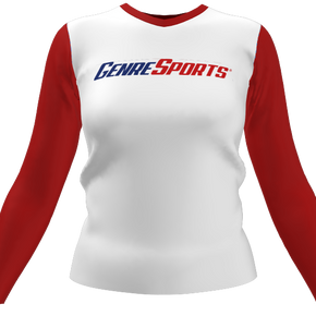 FC Womens LongSleeve Fitted V-Neck jersey